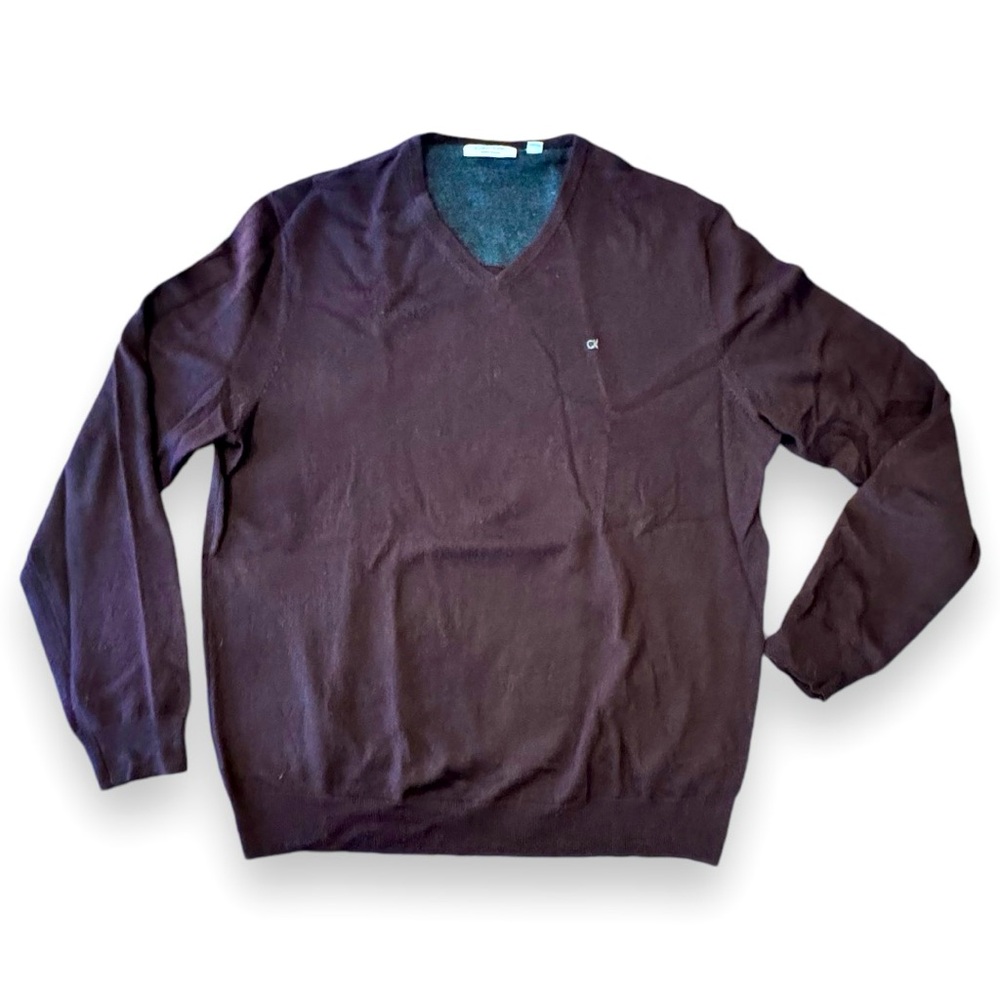 Men's Calvin Klein Merino Wool V-Neck Sweater